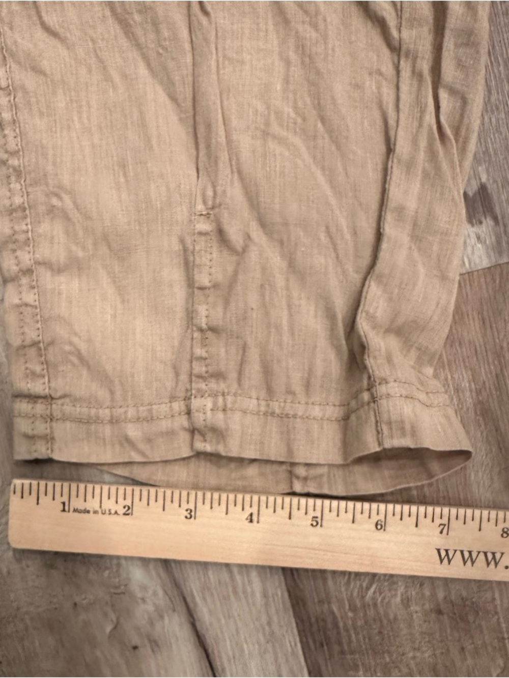 XCVI Camden Linen Tapered Crop Pant Pull On Lightweight Neutral Sz M - Picture 8 of 14